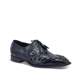 Mauri 3094 Slayer Men's Shoes Exotic Hornback & Crocodile Skin Derby (MA5436) (Special Order)-AmbrogioShoes