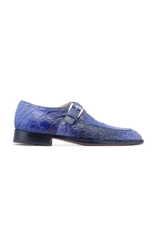 Mauri 3232 Minister Exotic Alligator Skin Split-Toe Single Monk-Strap (MA5532)-AmbrogioShoes