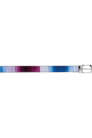 Mauri 4851 0100/35 Men's Exotic Alligator Skin Belt (MAB1049)-AmbrogioShoes