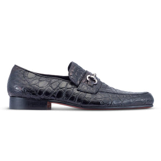 Mauri 4885/2 Executive Men's Shoes Exotic Alligator Skin Horse-Bit Loafers (MA5478) (Special Order)-AmbrogioShoes