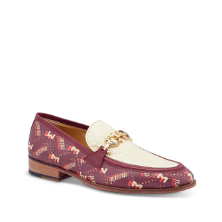 Mauri 4954/1 Wealth Men's Shoes Exotic Alligator Skin / Calf-Skin Leather Horse-Bit Loafers (MA5452) (Special Order)-AmbrogioShoes