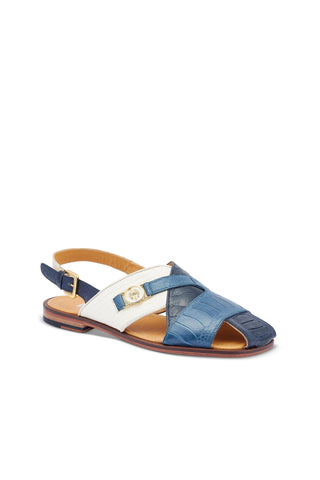 Mauri 5076 Romano Ostrich & Lizard Sandal-AmbrogioShoes