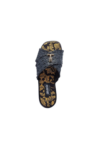 Mauri 5134 Coral Men's Shoe Exotic Hornback Slip-On Sandals (MA5439)-AmbrogioShoes