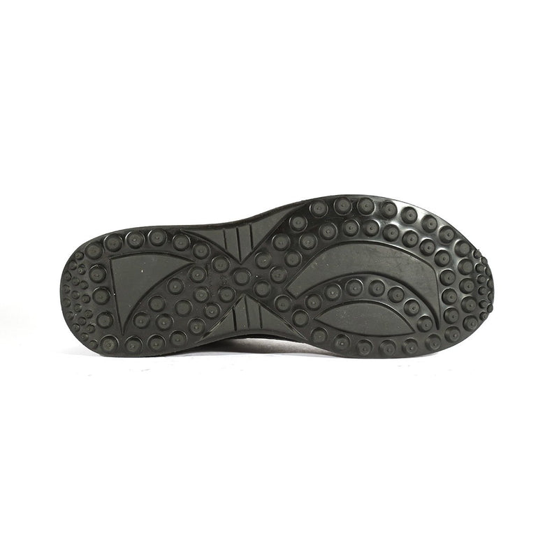 Mauri 8900/2 Bubble Men's Shoes Black Baby Crocodile / Patent Print Leather Tennis Sneakers (MAS5352)-AmbrogioShoes