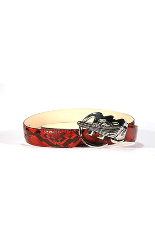 Mauri AB6 Men's Exotic Snake Skin Belt (MAB1023)-AmbrogioShoes