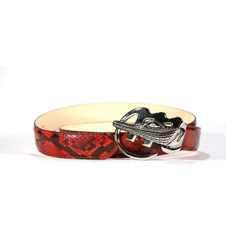 Mauri AB6 Men's Exotic Snake Skin Belt (MAB1023) (Special Order)-AmbrogioShoes