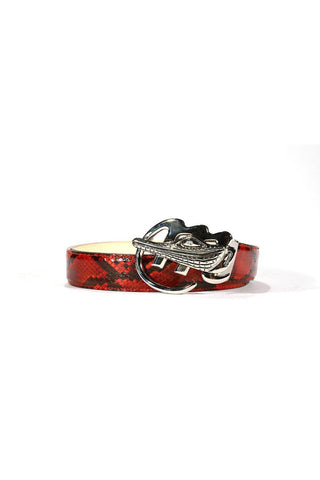 Mauri AB6 Men's Exotic Snake Skin Belt (MAB1023)-AmbrogioShoes