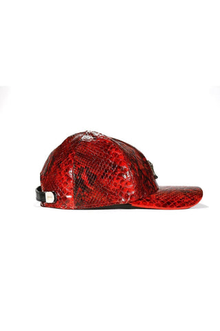 Mauri Cap H65 Men's Exotic Snake Skin Hat (MAH1017)-AmbrogioShoes