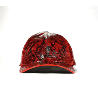 Mauri Cap H65 Men's Exotic Snake Skin Hat (MAH1017) (Special Order)-AmbrogioShoes