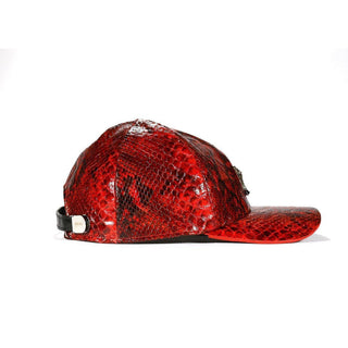 Mauri Cap H65 Men's Exotic Snake Skin Hat (MAH1017) (Special Order)-AmbrogioShoes