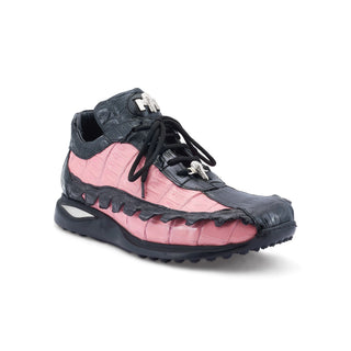 Mauri Crawler 8727/1 Men's Shoes Exotic Hornback & Crocodile Casual Sneakers (MA5544) (Special Order)-AmbrogioShoes