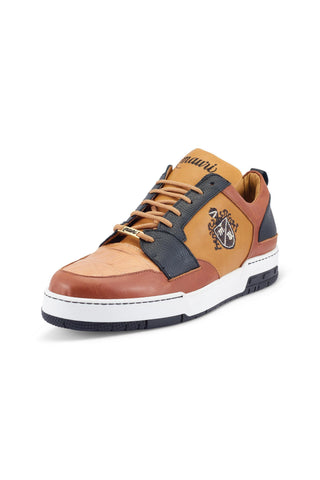 Mauri Crest 8461 Exotic Crocodile Skin & Calf-Skin Leather Sneakers (MA5493)-AmbrogioShoes
