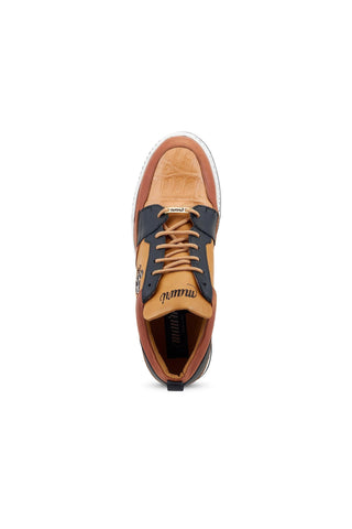 Mauri Crest 8461 Exotic Crocodile Skin & Calf-Skin Leather Sneakers (MA5493)-AmbrogioShoes