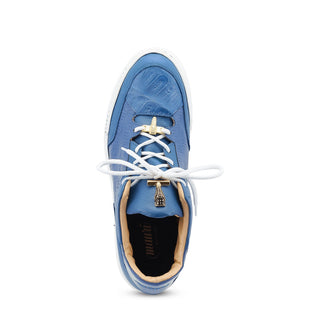 Mauri Ghost 8423 Men's Shoes Exotic Crocodile / Patent & Calf-Skin Leather Casual Sneakers (MA5535)-AmbrogioShoes