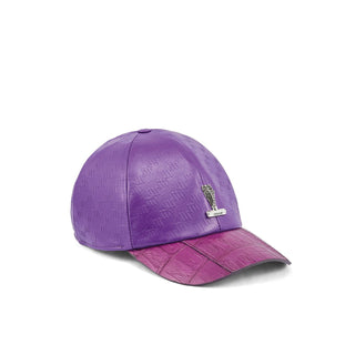 Mauri H65 Classic Men's Exotic Crocodile Skin & Nappa Leather Hat (MAH1032) (Special Order)-AmbrogioShoes