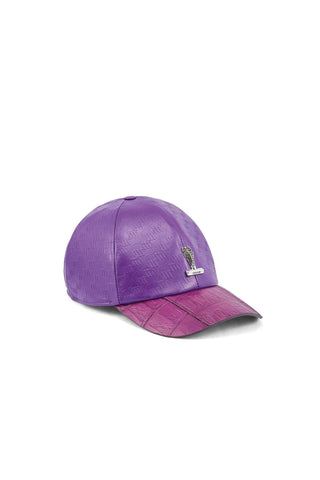 Mauri H65 Classic Men's Exotic Crocodile Skin & Nappa Leather Hat (MAH1032)-AmbrogioShoes