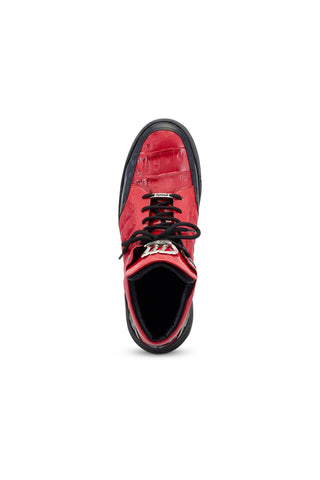 Mauri Notorious 8499 Exotic Crocodile Skin / Patent / Calf-Skin Leather High-Top Sneakers (MA5496)-AmbrogioShoes