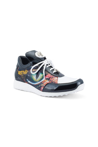 Mauri Solace 8741/2 Crocodile Skin / Patent / Leather Sneakers (MA5548)-AmbrogioShoes