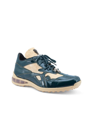 Mauri Sonic 8464/1 Crocodile Skin & Patent Casual Bubble Sneakers (MA5540)-AmbrogioShoes