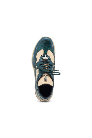 Mauri Sonic 8464/1 Exotic Crocodile Skin & Patent Casual Bubble Sneakers (MA5540)-AmbrogioShoes