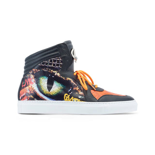 Mauri Vision 8466/1 Men's Shoes Exotic Crocodile Skin & Calf-Skin Leather Sneakers (MA5546)-AmbrogioShoes