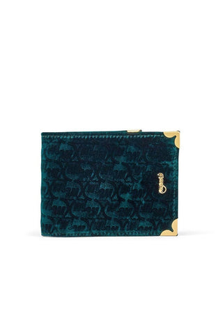 Mauri W2 Men's Velvet Embossed Wallet (MAW1001) (Made to Order)-AmbrogioShoes