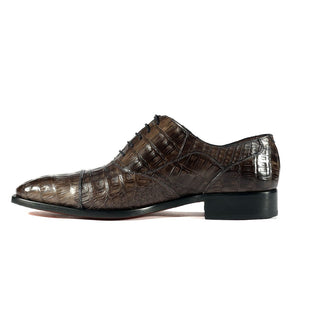 Mezlan 13993-F Dublin Men's Shoes Genuine Crocodile Cap-Toe Oxfords (MZ3321)-AmbrogioShoes
