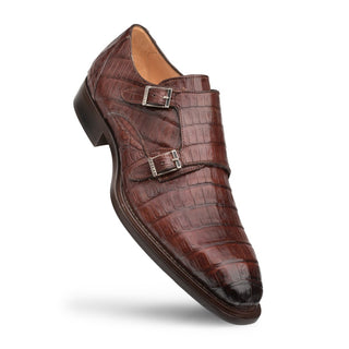 Mezlan 3998-F Prague Men's Shoes Sport Exotic Crocodile Monk-Straps Loafers (MZ2217)-AmbrogioShoes