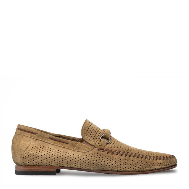 Mezlan 7272 Marcello Men's Shoes Camel Suede Leather Moccasin Loafers (MZ3338)-AmbrogioShoes