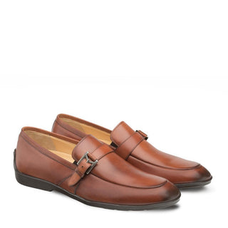 Mezlan 9805 Granby Cognac Calf-Skin Leather Monk Strap (MZ3283)-AmbrogioShoes