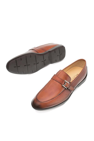 Mezlan 9805 Granby Cognac Calf-Skin Leather Monk Strap (MZ3283)-AmbrogioShoes