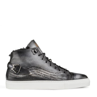 Mezlan A20044 Patina Leather Etched Hi-Top Sneakers (MZ3415)-AmbrogioShoes