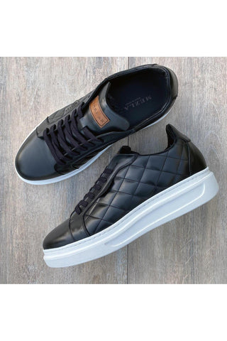 Mezlan A20456 Quilted Leather Casual Sneakers (MZ3545)-AmbrogioShoes