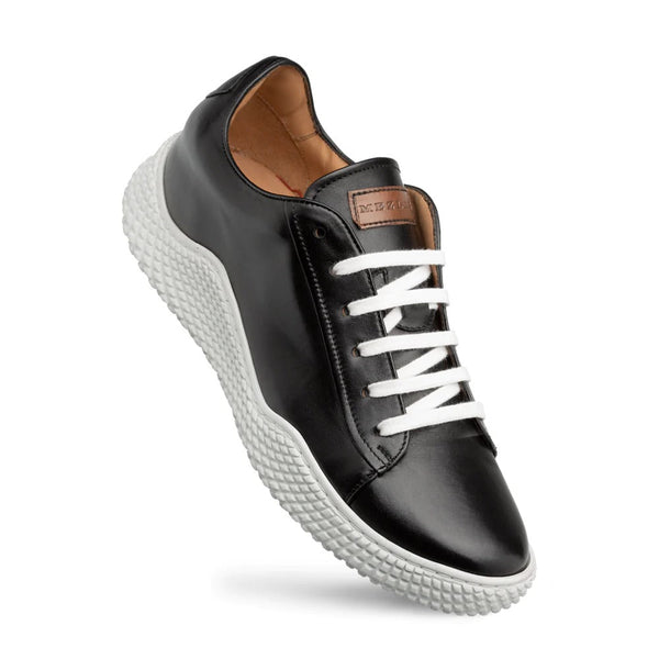 Mezlan A20604 Men's Shoes Black Calf-Skin Leather Casual Sneakers (MZ3600)-AmbrogioShoes