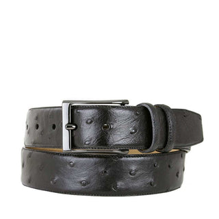 Mezlan AO8146 Men's Exotic Ostrich Skin Belt (MZB1184)-AmbrogioShoes