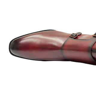 Mezlan E20464 Mokka Men's Shoes Patina Calf-Skin Leather Buckle Boots (MZ3542)-AmbrogioShoes