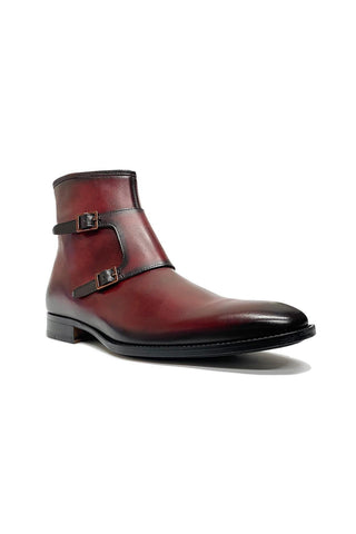 Mezlan E20464 Mokka Patina Calf-Skin Leather Buckle Boots (MZ3542)-AmbrogioShoes