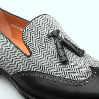 Mezlan Evans Men's Shoes Black & Gray Suede / Calf-Skin Leather Oxfords (MZS3420)-AmbrogioShoes