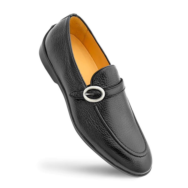 Mezlan R20515 Men's Shoes Black Deer-Skin Ornament Hybrid Loafers (MZ3551)-AmbrogioShoes