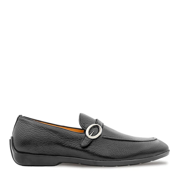 Mezlan R20515 Men's Shoes Black Deer-Skin Ornament Hybrid Loafers (MZ3551)-AmbrogioShoes