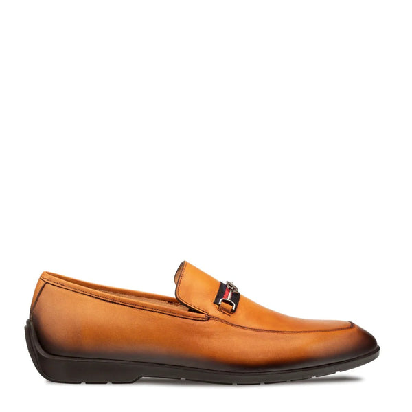 Mezlan R20722 Men's Shoes Cognac Calf-Skin Leather Slip On Loafers (MZ3607)-AmbrogioShoes