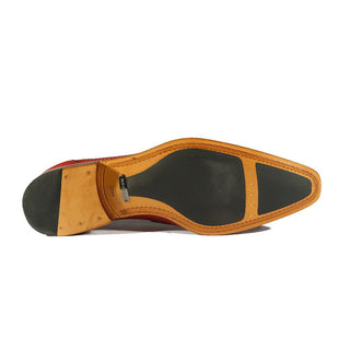 Mezlan S20296 Men's Shoes Perforated Leather Classic Penny Loafers (MZ3482)-AmbrogioShoes