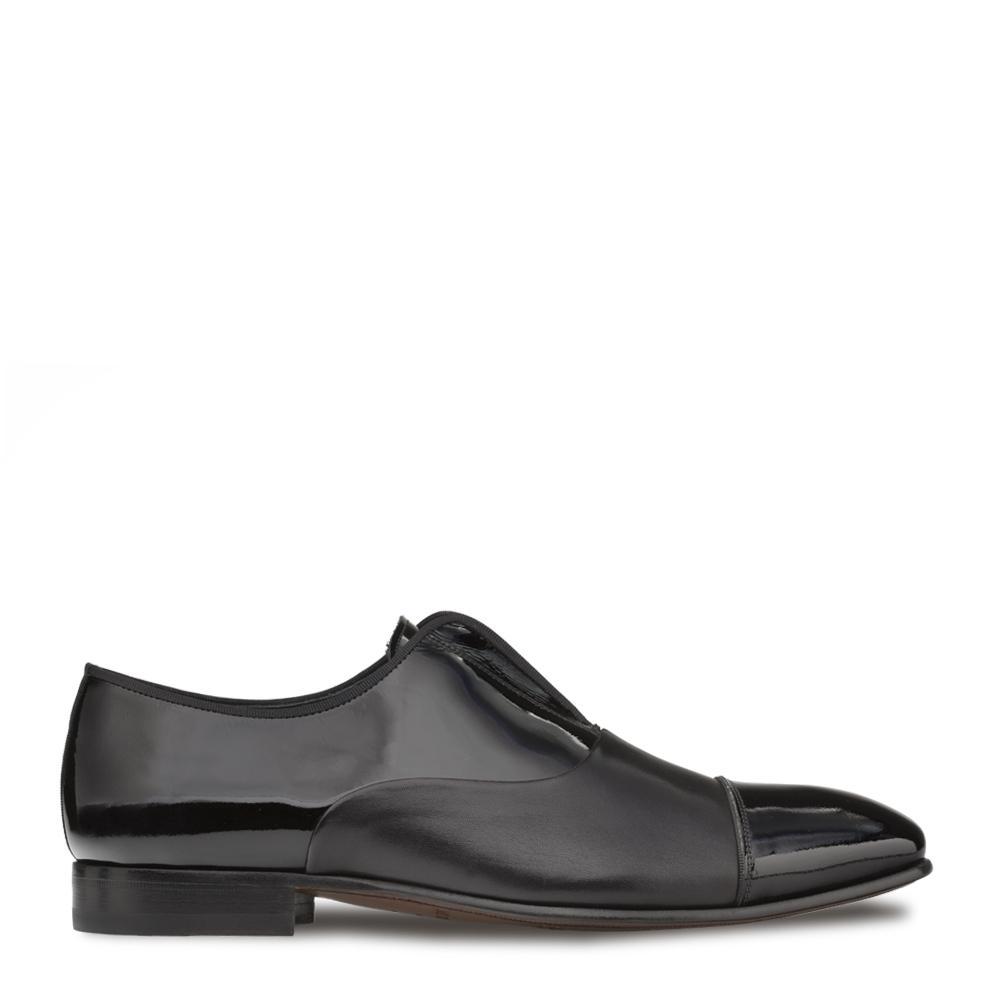 Mezlan S20308 Men's Shoes Black Patent / Calf-Skin Leather Formal Slip ...