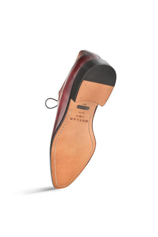 Mezlan SX4868-P Exotic Ostrich / Calf-Skin Leather Oxford (MZ3509)-AmbrogioShoes