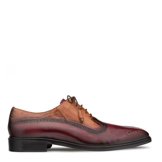 Mezlan SX4868-P Men's Shoes Exotic Ostrich / Calf-Skin Leather Oxford (MZ3509)-AmbrogioShoes
