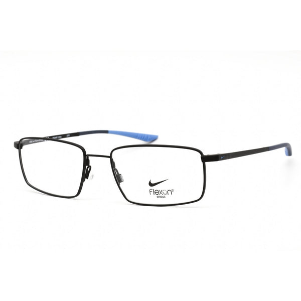 Nike NIKE 4305 Eyeglasses SATIN BLACK/MIDNIGHT NAVY / Clear demo lens-AmbrogioShoes