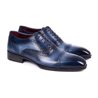Paul Parkman 024 Men's Shoes Calf-Skin Leather Cap-Toe Oxfords (PM6298)-AmbrogioShoes