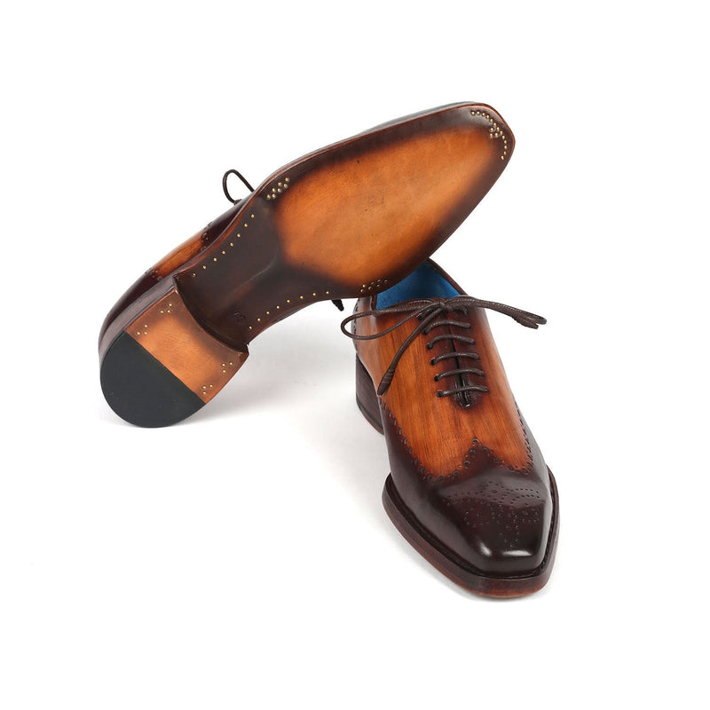 Paul Parkman 081-K33 Men's Shoes Brown Calf-Skin Leather Goodyear Welted Oxfords (PM6362)-AmbrogioShoes