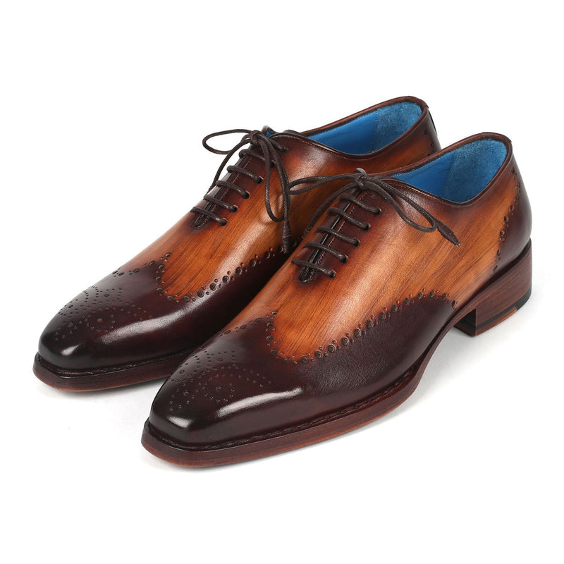 Paul Parkman 081-K33 Men's Shoes Brown Calf-Skin Leather Goodyear Welted Oxfords (PM6362)-AmbrogioShoes