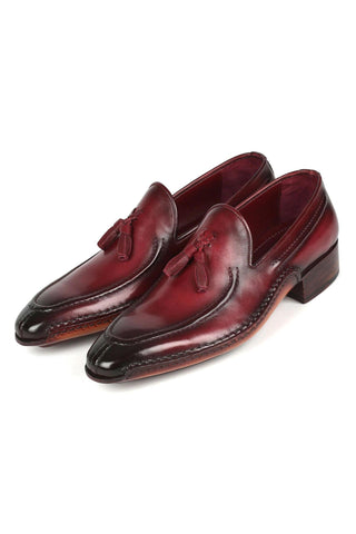 Paul Parkman 082 Calf-Skin Leather Opanka Tassel Loafers (PM6358)-AmbrogioShoes